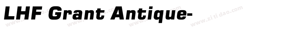 LHF Grant Antique字体转换